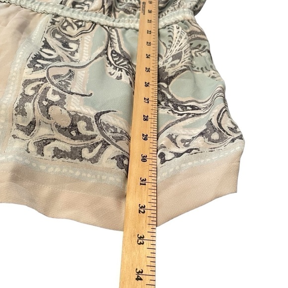 BCBGMaxAzria Lindee Paisley Print 
Romper-BLUE MIST COMBO floral short Jumpsuit - Picture 8 of 15